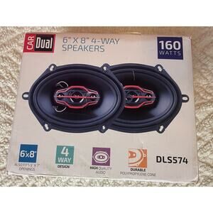 Dual Electronics DLS574 Car Speaker 4 Way Full Range 160 Watts - New Open Box